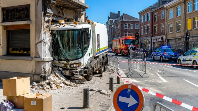 Fermeture autour de la rue Saint-Nicolas à Nancy : périmètre de sécurité après un choc contre un immeuble