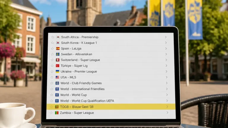 Geel — couverture en ligne lacunaire d’une rencontre TOGB – Blauw Geel '38 sur Futbol24