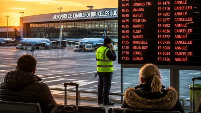 Grève des contrôleurs : Charleroi déjà touchée par 42 annulations, risque de nouvelles perturbations