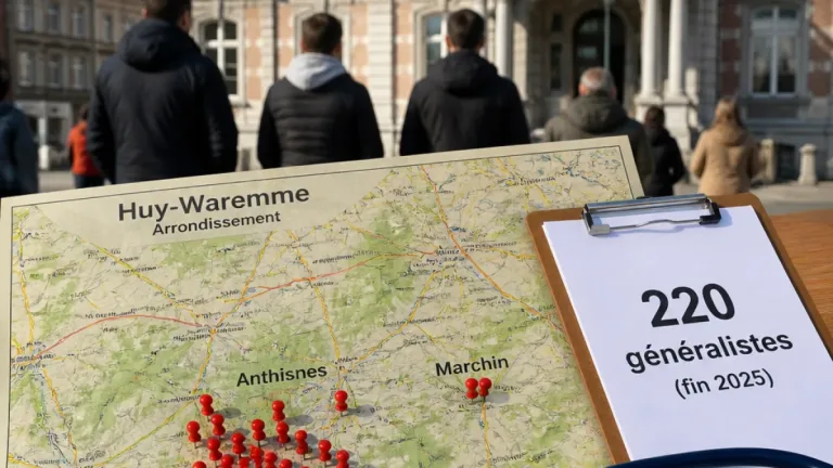 Huy : distribution inégale des généralistes dans l'arrondissement, Anthisnes mieux pourvue, Marchin en difficulté