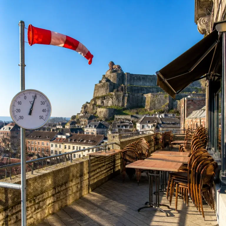 Ciel dégagé et temps stable à Belfort : températures fraîches le matin, vent d’est modéré