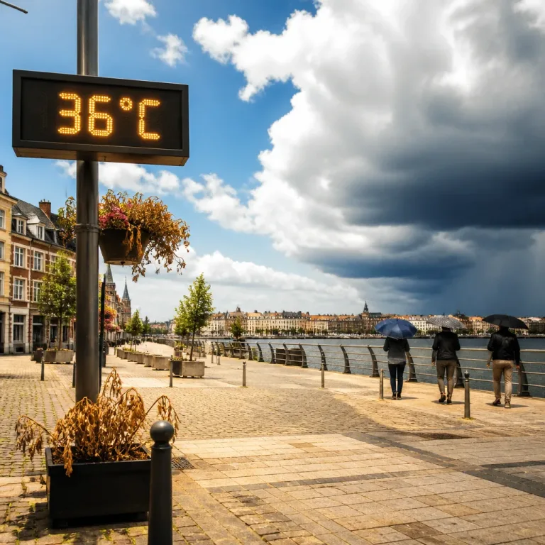 Canicule temporaire attendue en Belgique : jusqu’à 36 °C vendredi, orages possibles en fin de semaine