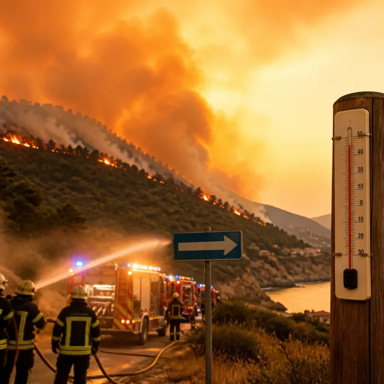 Sirocco et masse d’air saharienne : incendies meurtriers et températures record en Méditerranée
