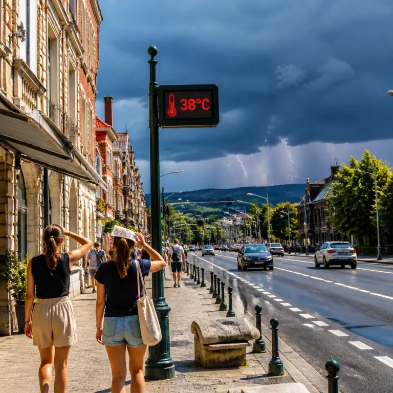 Canicule persistante ce vendredi, orages localement violents attendus au sud‑est