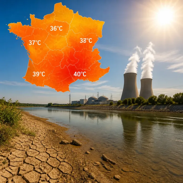 Canicule : 78 départements en vigilance orange, impacts sur la production électrique