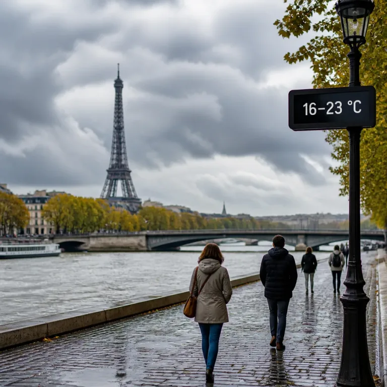 Paris : journée grise puis amélioration attendue, variations de 16 à 23 °C