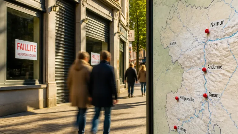 Namur : 36 faillites en juillet dans le Namurois et la Botte, appel à la vigilance économique