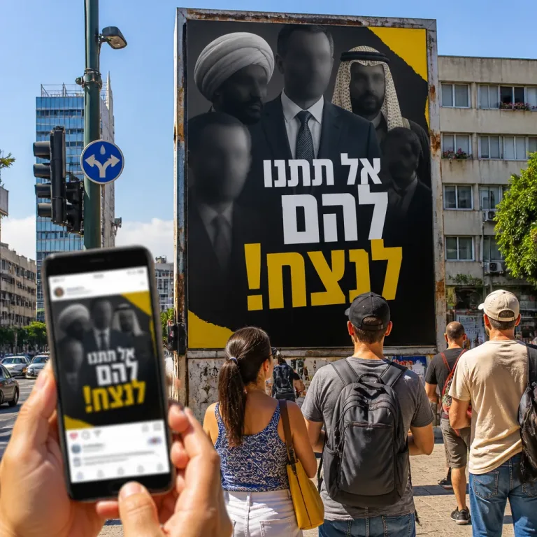 Le Likoud diffuse une affiche liant des figures internationales à l’opposition à Netanyahou