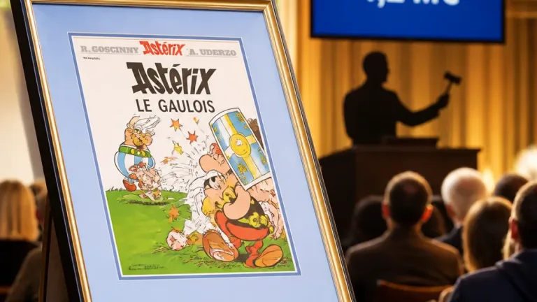 Record mondial à Liège : une couverture originale d’Astérix vendue 1,2 million d’euros