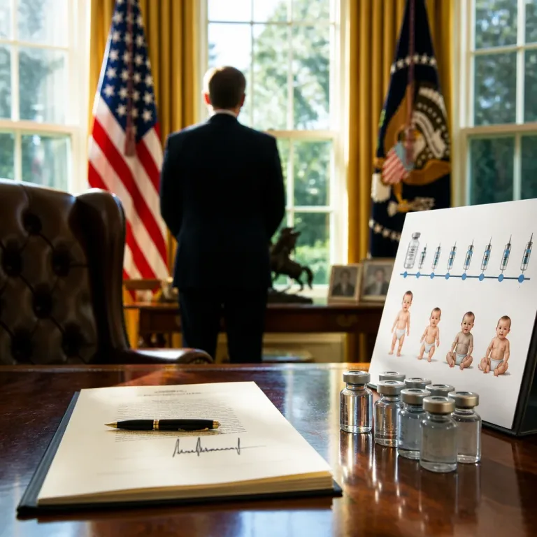 Aux États‑Unis, Donald Trump signe un décret invitant à espacer et dissocier les vaccins pédiatriques