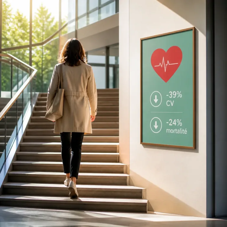 Monter les escaliers: une habitude quotidienne qui réduit fortement le risque cardiovasculaire