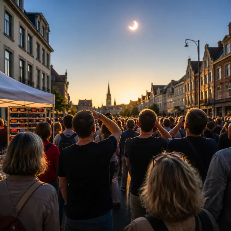 Éclipse solaire : la Belgique fascinée par un recouvrement de 90% du Soleil