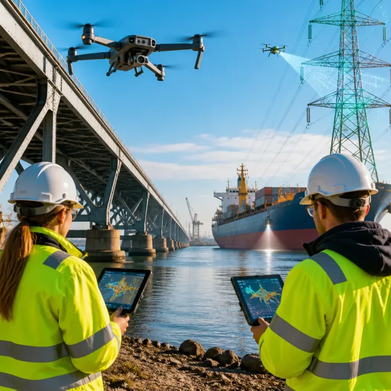 Des drones autonomes pour inspecter pylônes, ponts et navires : vers une révolution des contrôles d’infrastructures