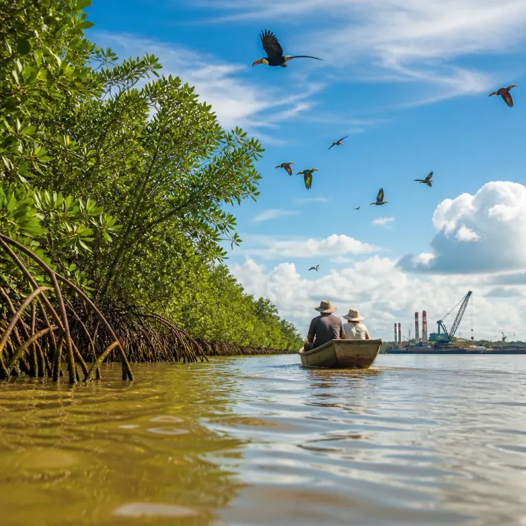 Au delta du Congo, les mangroves menacées: un sanctuaire naturel sous pression