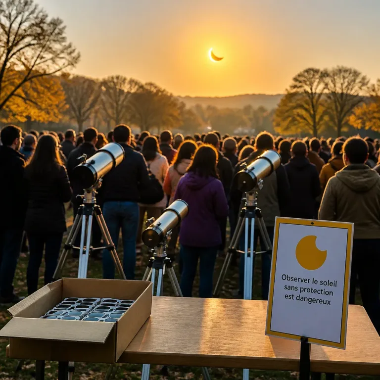 Éclipse solaire : à Montpellier, affluence exceptionnelle et pénurie de lunettes inquiètent les organisateurs