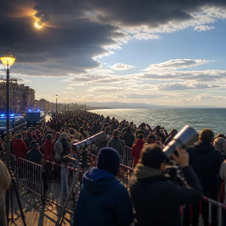 Une éclipse solaire totale rarissime traverse l'Europe, la nuit tombe en plein jour