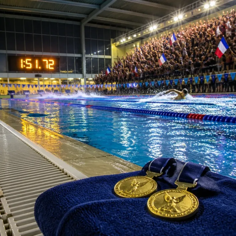 Léon Marchand et Mary-Ambre Moluh offrent deux titres à la France aux Championnats d'Europe à Saint‑Denis
