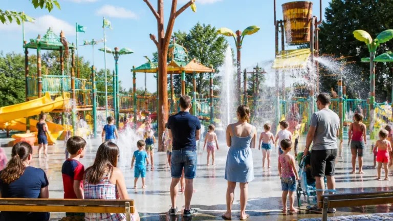 Tournai : Jungle City installe une Splash Zone pour rafraîchir les visiteurs en période de fortes chaleurs