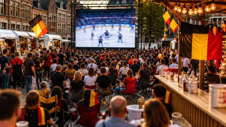 Wavre: la fan zone « Supporter’s Square » rassemble les habitants autour du Mondial de hockey