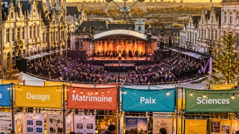 Week-end chargé à Bruxelles : design, matrimoine, paix et sciences au programme