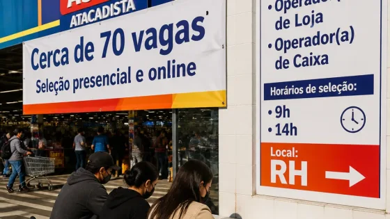 Assaí anuncia cerca de 70 vagas em Guarulhos com seleção presencial e online
