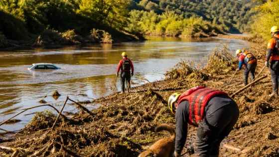 Caxias do Sul: corpo de mulher desaparecida após enxurrada é encontrado às margens do rio
