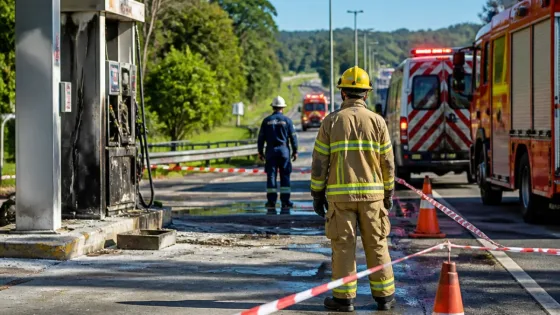 Explosão de GNV fecha trecho da SC-401 e mobiliza equipes em Florianópolis