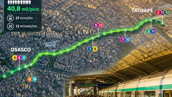 Projeto da Linha 23 do Metrô prevê ligação entre Tatuapé e Osasco e atende 40,8 mil no pico