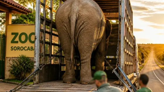 Sorocaba: elefante deixa zoológico e segue para santuário no Mato Grosso