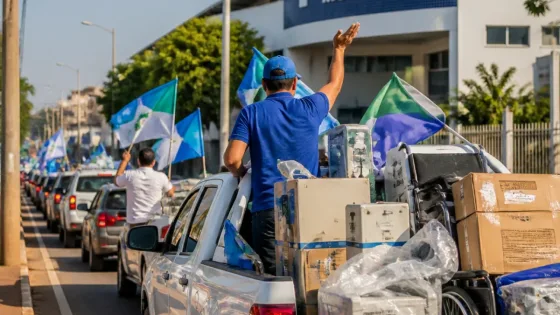 Vanderlan destaca R$ 50 milhões em emendas e reúne aliados em carreata em Aparecida de Goiânia
