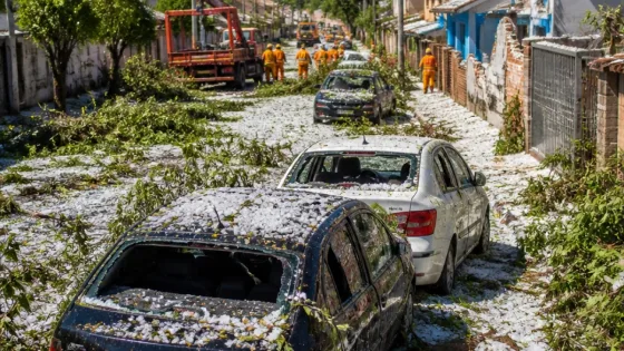 Vendavais e granizo atingem SC e RS; cerca de 4.800 residências foram afetadas