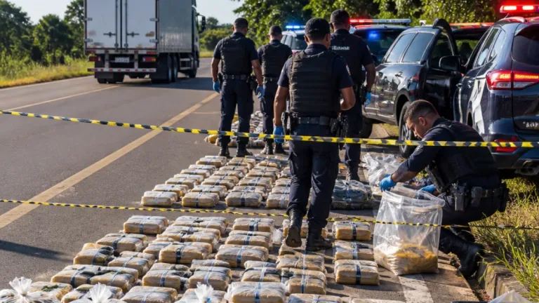 Ação integrada apreende cerca de 248 kg de drogas e prende duas pessoas na BR-364 em Alto Paraíso