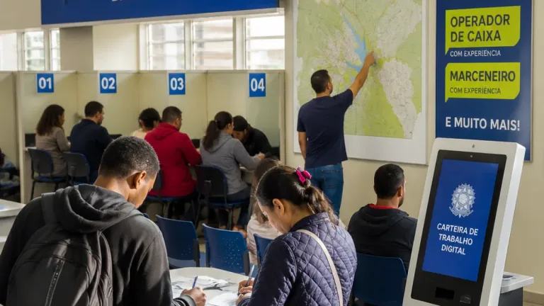 Agências do Trabalhador do DF listam 1.420 vagas; operadores de caixa e marceneiros entre as oportunidades