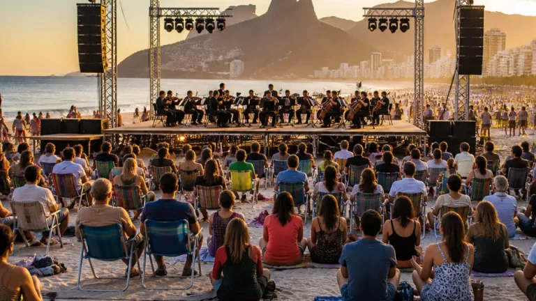 Agenda musical no Rio de Janeiro: Copacabana recebe Orquestra Ouro Preto; shows e festivais movimentam a semana