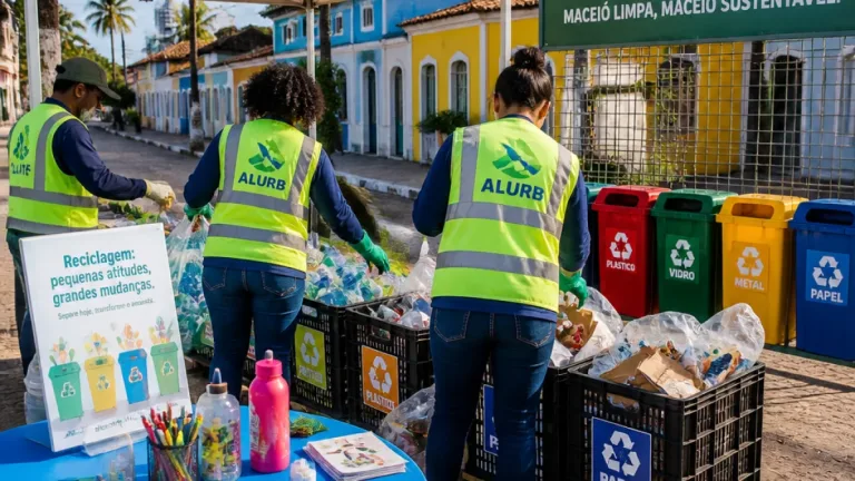 Alurb amplia ações de educação ambiental e reciclagem em bairros de Maceió