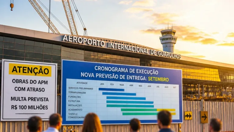 Anac mantém multa de R$ 12,8 mi e pressiona cronograma do People Mover em Guarulhos
