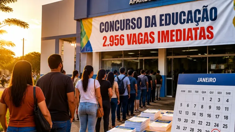 Aparecida de Goiânia anuncia concurso da Educação com 2,9 mil vagas imediatas