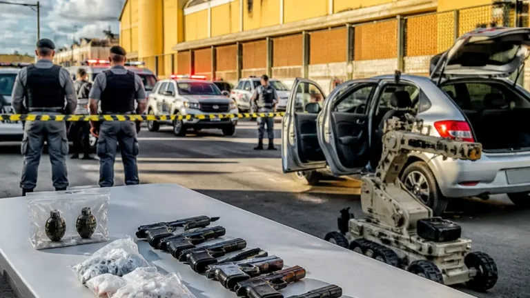 Apreensão de granadas e armas em abordagem mobiliza Segurança em Vila Velha