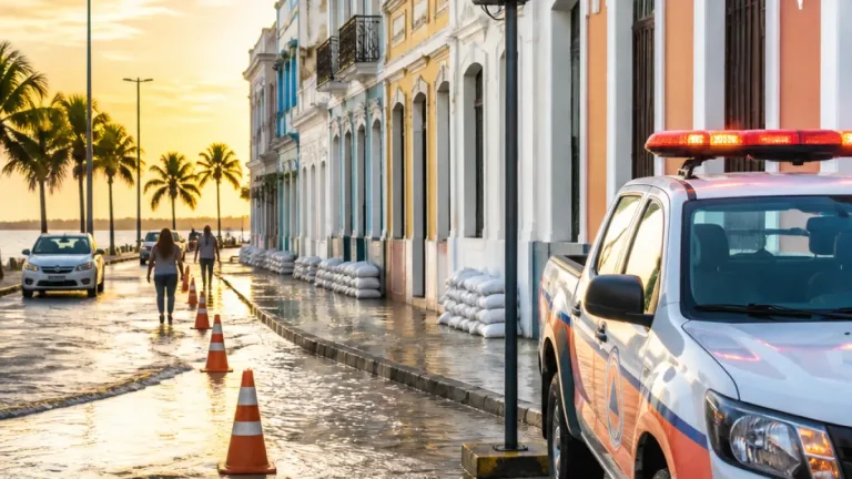 Aracaju se prepara para marés de até 2,24 m com risco de alagamentos em pontos históricos