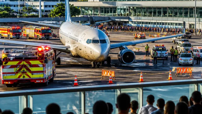Avião sai da pista no Santos Dumont; aeroporto permanece fechado e 15 voos são cancelados