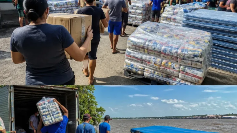 Belém recebe 2 mil kits a famílias atingidas por chuvas; ação integra megaoperação