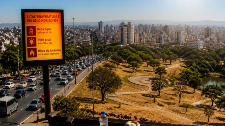 Belo Horizonte em alerta para onda de calor: Defesa Civil recomenda cuidados até quarta