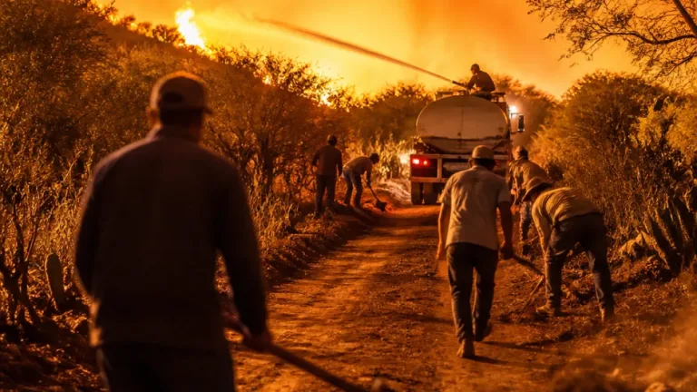 Bombeiros controlam incêndio de grande porte em Dom Expedito Lopes durante quatro horas