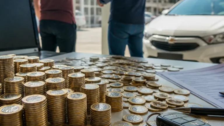 Borracheiro de Quixeramobim compra Hilux com milhares de moedas de R$ 1