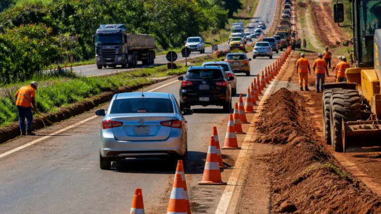 BR-163 em MS tem 12 trechos em obras; motoristas devem redobrar atenção