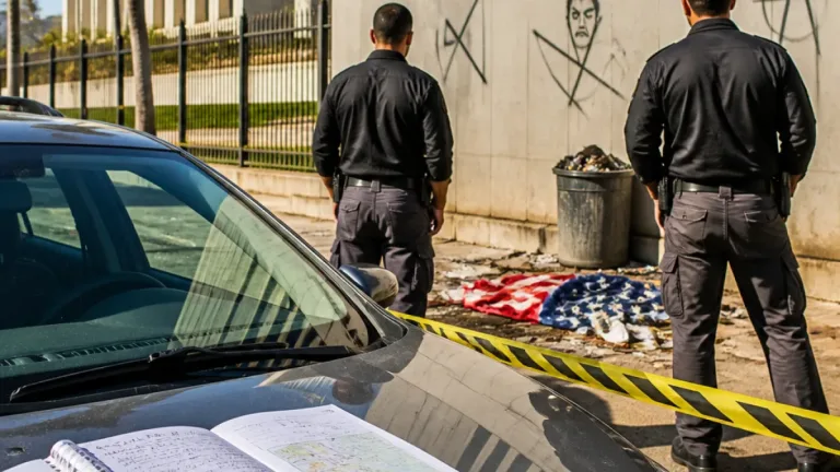 Brasília: Polícia prende suspeito após pichação e ato contra Embaixada dos EUA