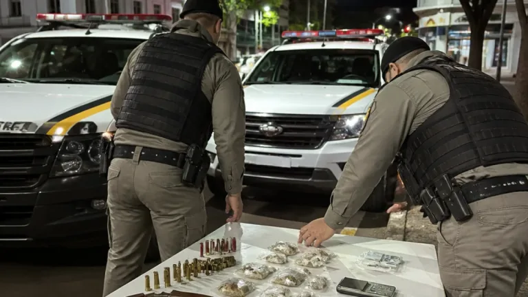 Brigada Militar prende dois homens e apreende armas e drogas em Caxias do Sul