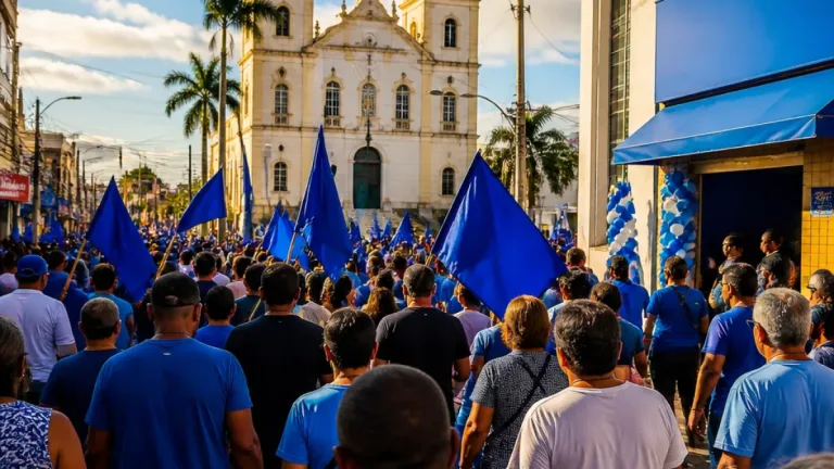 Caminhada de ACM Neto reúne multidão no centro de Feira de Santana