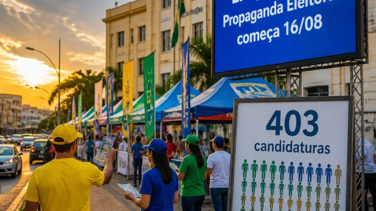 Campanha eleitoral começa em Rondônia com 403 candidaturas registradas
