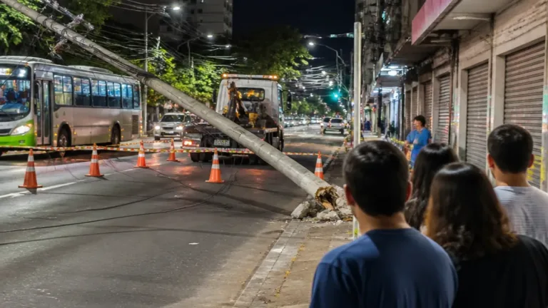 Campinas: Avenida John Boyd Dunlop lidera acidentes com postes e preocupa moradores